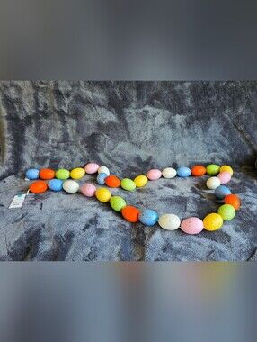 New Speckled Egg Garland, 72in Easter spring seasonal holiday home decor accent